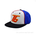 Logo Patch Getah 3d Flat Brim Snapback Cap